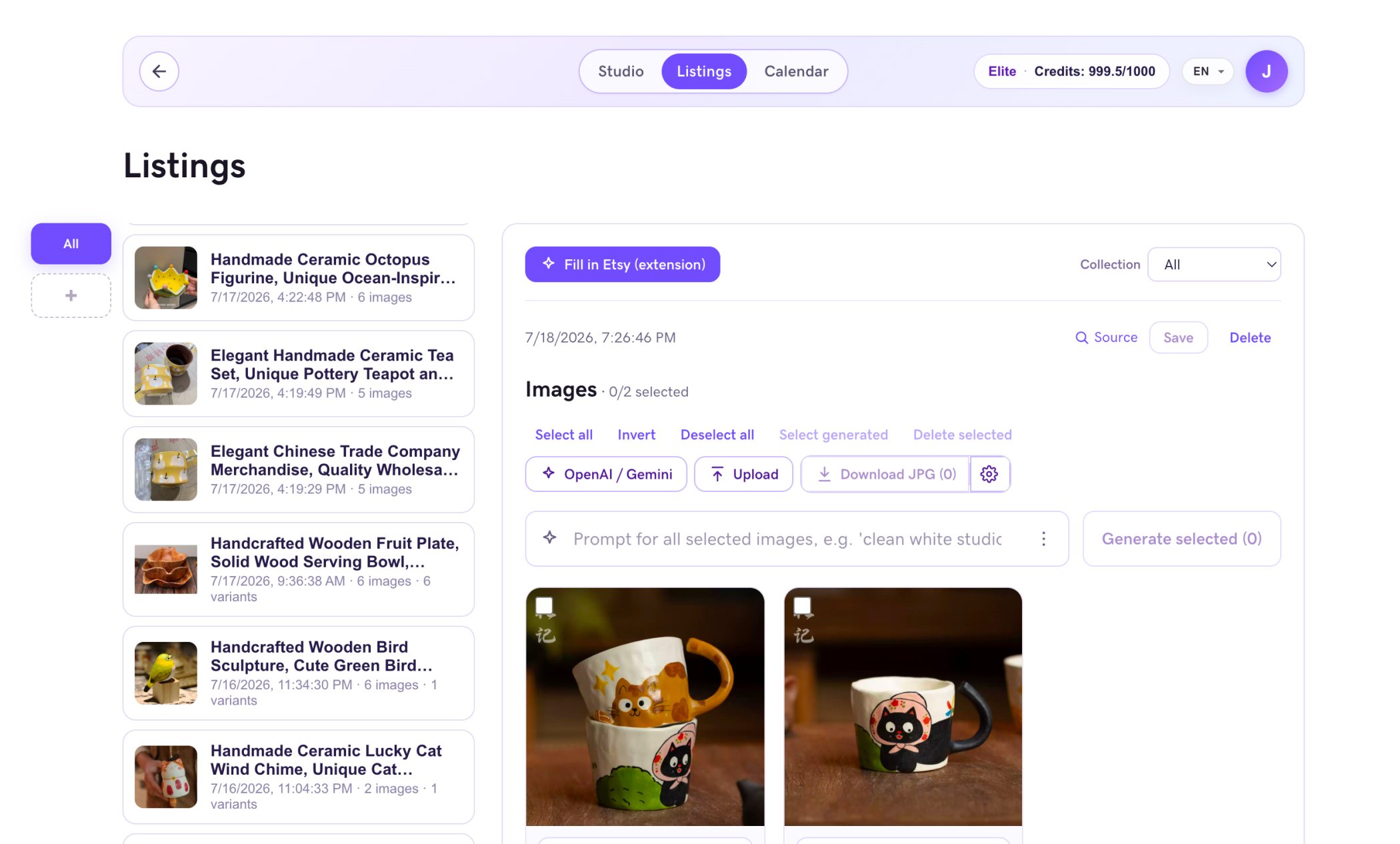 EvikAI Listings workspace